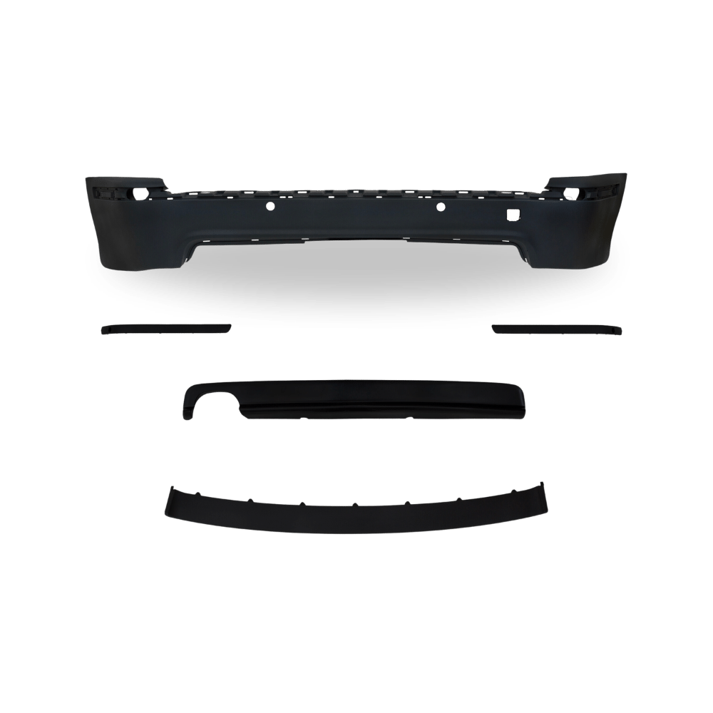 Rear bumper including covers, strips and spoiler suitable for BMW 5 Series E39 Touring built from 1996-2003