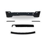 Rear bumper including covers, strips and spoiler suitable for BMW 5 Series E39 Touring built from 1996-2003