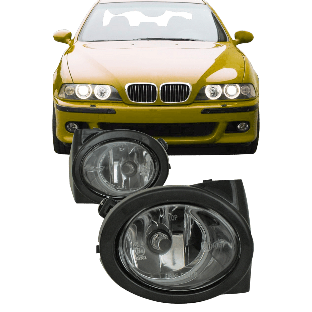 Fog light clear glass with frame suitable for BMW E46 M3 built 1998-2007 and E39 M5 built 1998-2005