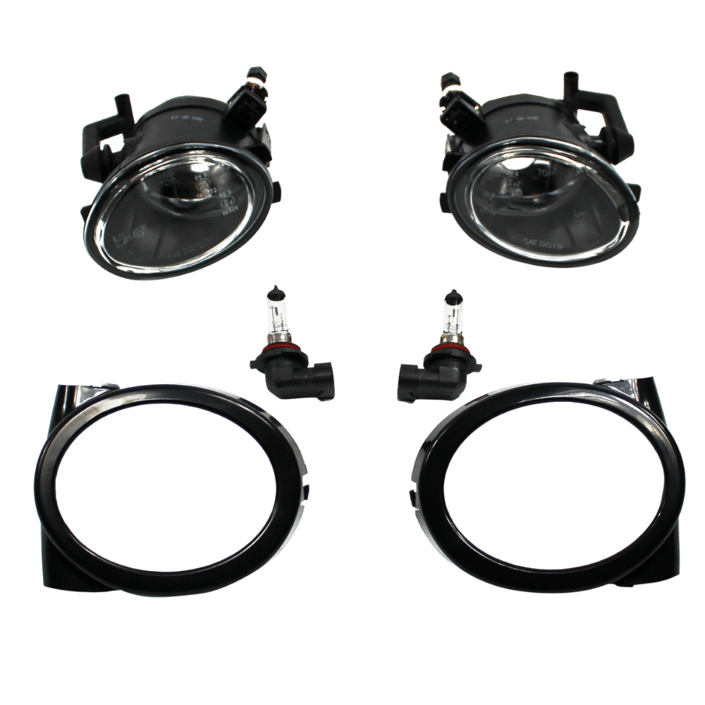 Fog light clear glass with frame suitable for BMW E46 M3 built 1998-2007 and E39 M5 built 1998-2005