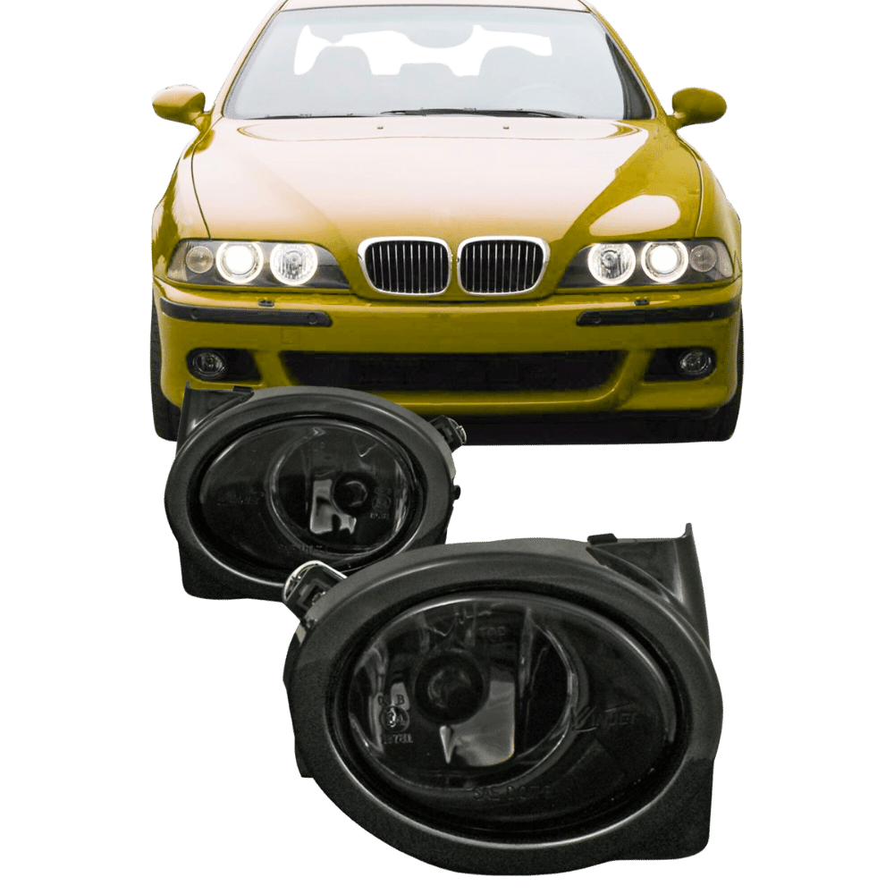 Fog light smoke glass with frame suitable for BMW E46 M3 built 1998-2007 and E39 M5 built 1998-2005