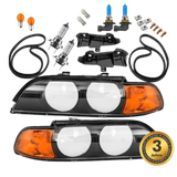 2x AJOVALOT musta HB3/H7+vilkku oranssi+8kpl. Polttimosarja sopii BMW E39:lle