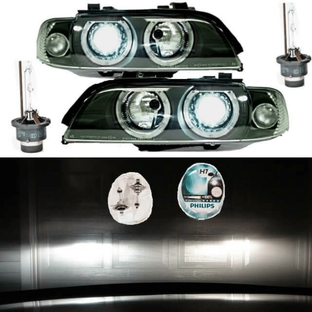 Angel Eyes Headlight Set D2S Facelift BI Xenon PHILIPS fits for BMW E39 95&gt;