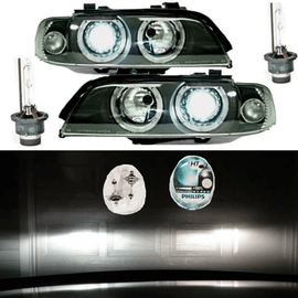 Angel Eyes Headlight Set D2S Facelift BI Xenon PHILIPS fits for BMW E39 95>