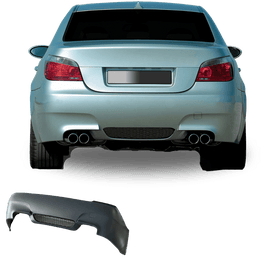 Race bumper 5 Series E60 Sport-Look rear, with right and left silencer outlets, suitable for 24mm PDC, Sport Look suitable for BMW E60 Bj. 03-10