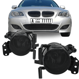 Fog lights smoked glass suitable for 5 Series E60 built 01 - 10, 5 Series Touring E61 built 04 - 10