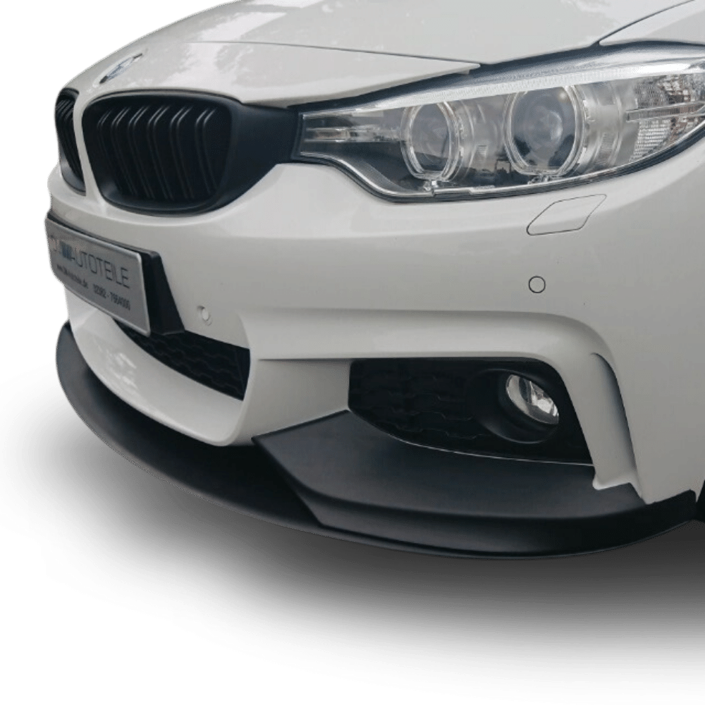 2x Kühlergrill Schwarz Glanz Doppelsteg +Emblemhalter passend für BMW 4er F32 F33 F36 auch M4 + M alle Modelle