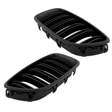 Load image into Gallery viewer, 2x Radiator Grille Black MATT Double Bar suitable for BMW F10 F11 also M M5