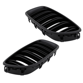 2x jäähdyttimen säleikkö musta MATT tuplatanko sopii BMW F10 F11 myös M M5