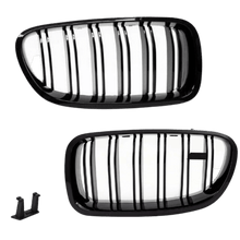 Load image into Gallery viewer, 2x Radiator Grille Black MATT Double Bar suitable for BMW F10 F11 also M M5