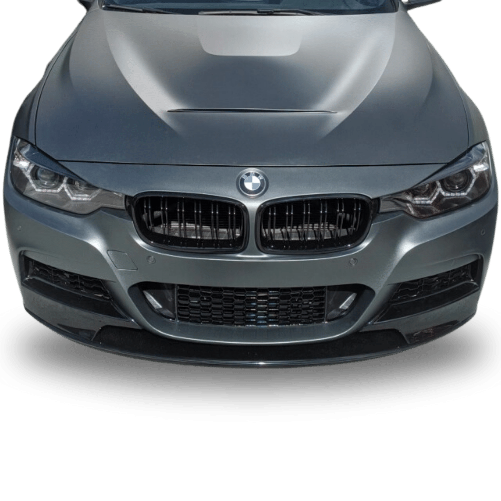 Set Sport Motorhaube + Lufteinlass schwarz passt für BMW 3er F30 F31 4er F32 F33 F36 nicht M3 GTS