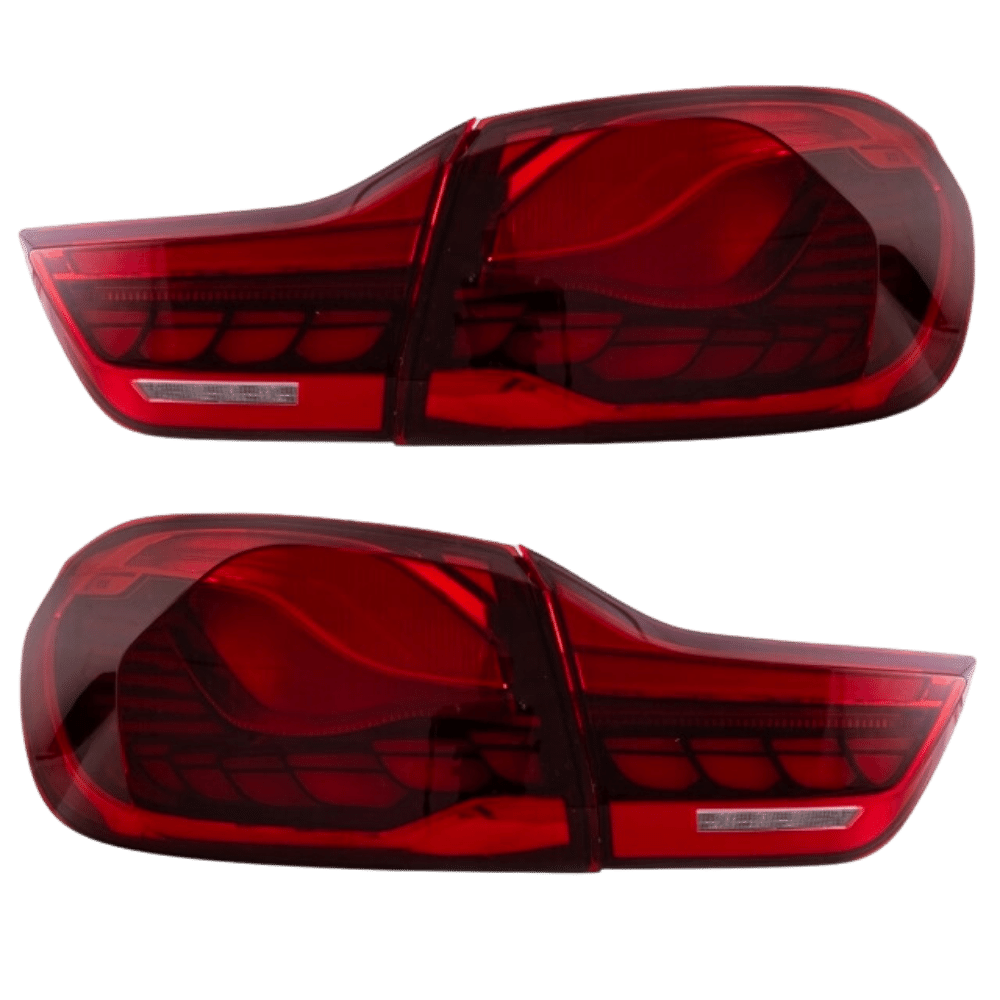 Taillights SET OLED Red Clear Glass Dynamic fits for BMW 4 Series F32 F33 F36 F82 F83