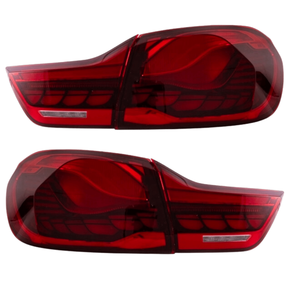 Rückleuchten SET OLED Rot Klarglas dynamisch passt für BMW 4er F32 F33 F36 F82 F83