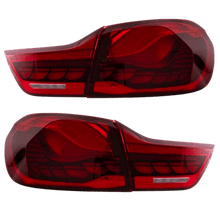 Laden Sie das Bild in den Galerie-Viewer, Rückleuchten SET OLED Rot Klarglas dynamisch passt für BMW 4er F32 F33 F36 F82 F83