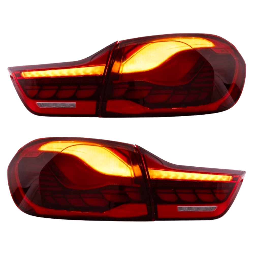 Rückleuchten SET OLED Rot Klarglas dynamisch passt für BMW 4er F32 F33 F36 F82 F83