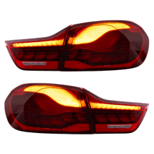 Laden Sie das Bild in den Galerie-Viewer, Rückleuchten SET OLED Rot Klarglas dynamisch passt für BMW 4er F32 F33 F36 F82 F83