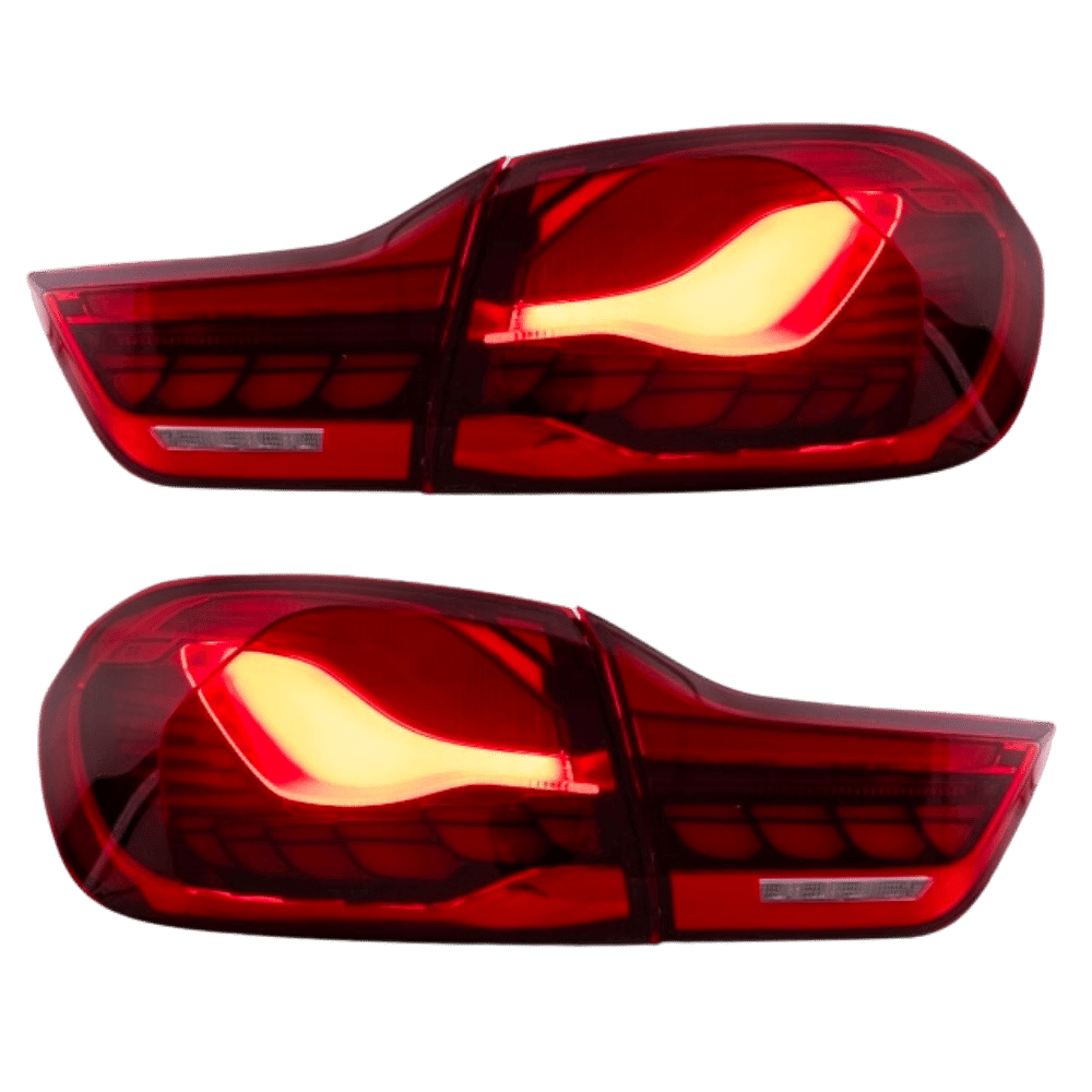 Taillights SET OLED Red Clear Glass Dynamic fits for BMW 4 Series F32 F33 F36 F82 F83