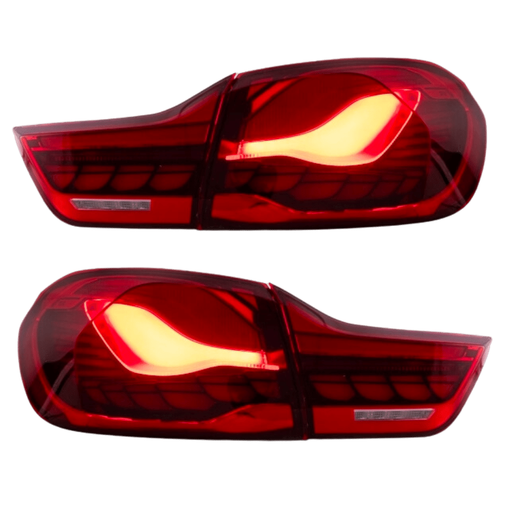 Rückleuchten SET OLED Rot Klarglas dynamisch passt für BMW 4er F32 F33 F36 F82 F83