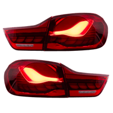 Laden Sie das Bild in den Galerie-Viewer, Rückleuchten SET OLED Rot Klarglas dynamisch passt für BMW 4er F32 F33 F36 F82 F83