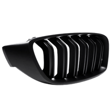 Load image into Gallery viewer, 2x Radiator Grille Black Gloss Double Bar + Emblem Holder suitable for BMW 4 Series F32 F33 F36 also M4 + M all models