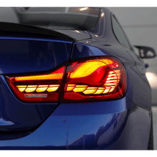 Laden Sie das Bild in den Galerie-Viewer, Rückleuchten SET OLED Rot Klarglas dynamisch passt für BMW 4er F32 F33 F36 F82 F83