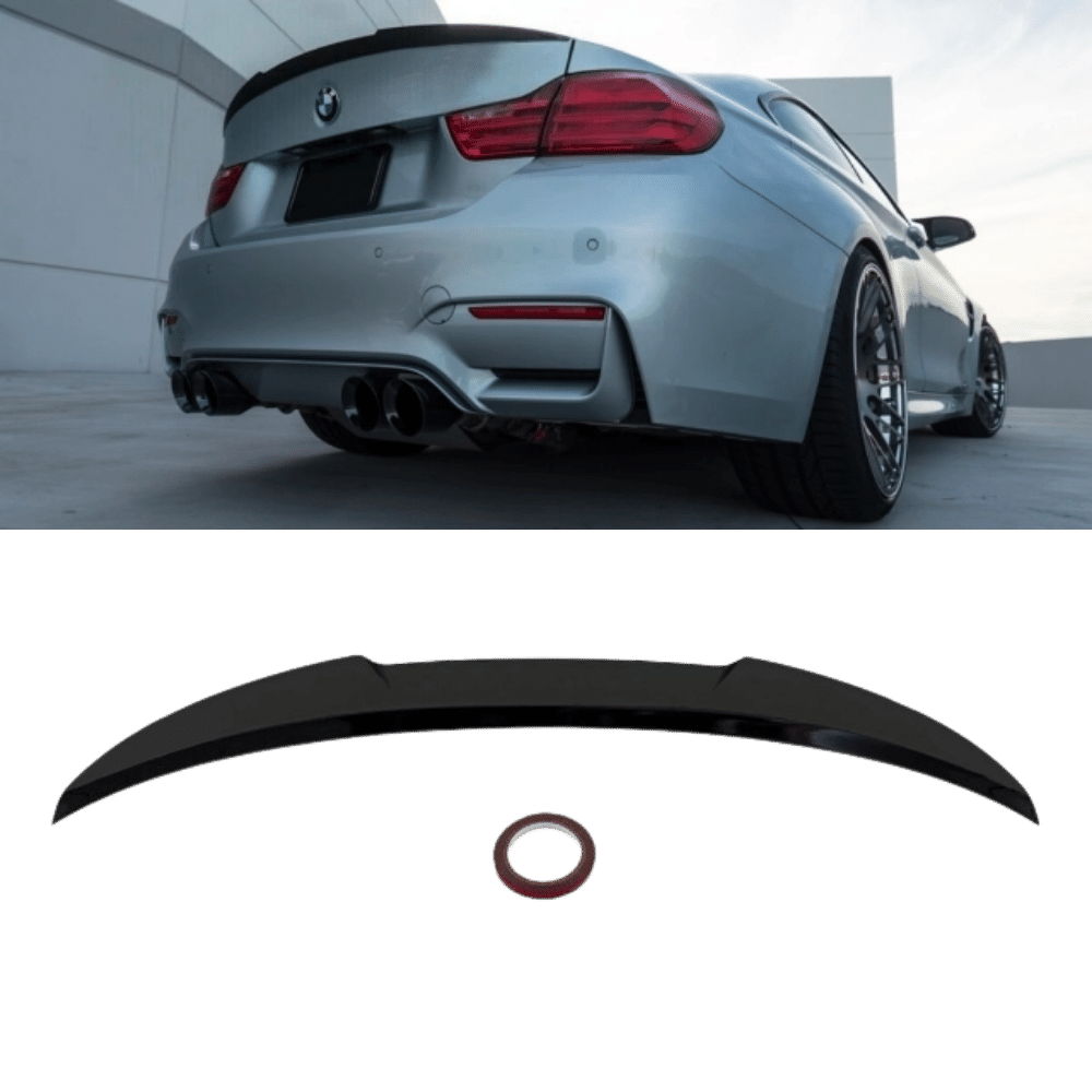 Sport-Performance Heckspoiler Schwarz glanz V-Form passt für BMW 4er F32 Coupe