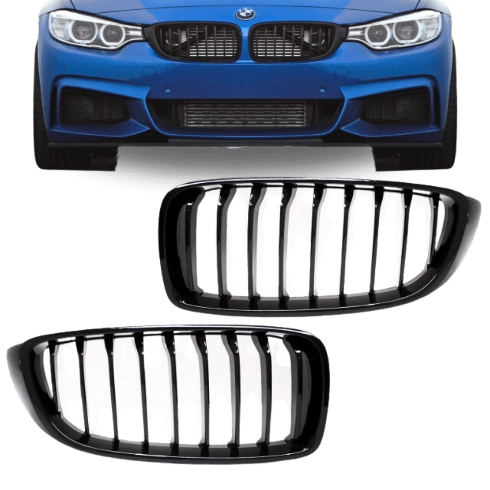 Jäähdyttimen säleikkö SET kiiltävä urheilullinen suorituskyky sopii BMW F32 F33 F36 + M