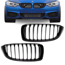 Lataa kuva Galleria-katseluun, Jäähdyttimen säleikkö SET kiiltävä urheilullinen suorituskyky sopii BMW F32 F33 F36 + M