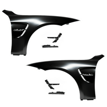 Load image into Gallery viewer, 2x fender set + holder high gloss black suitable for BMW F32 F33 F36 also M4 + M year 13-17