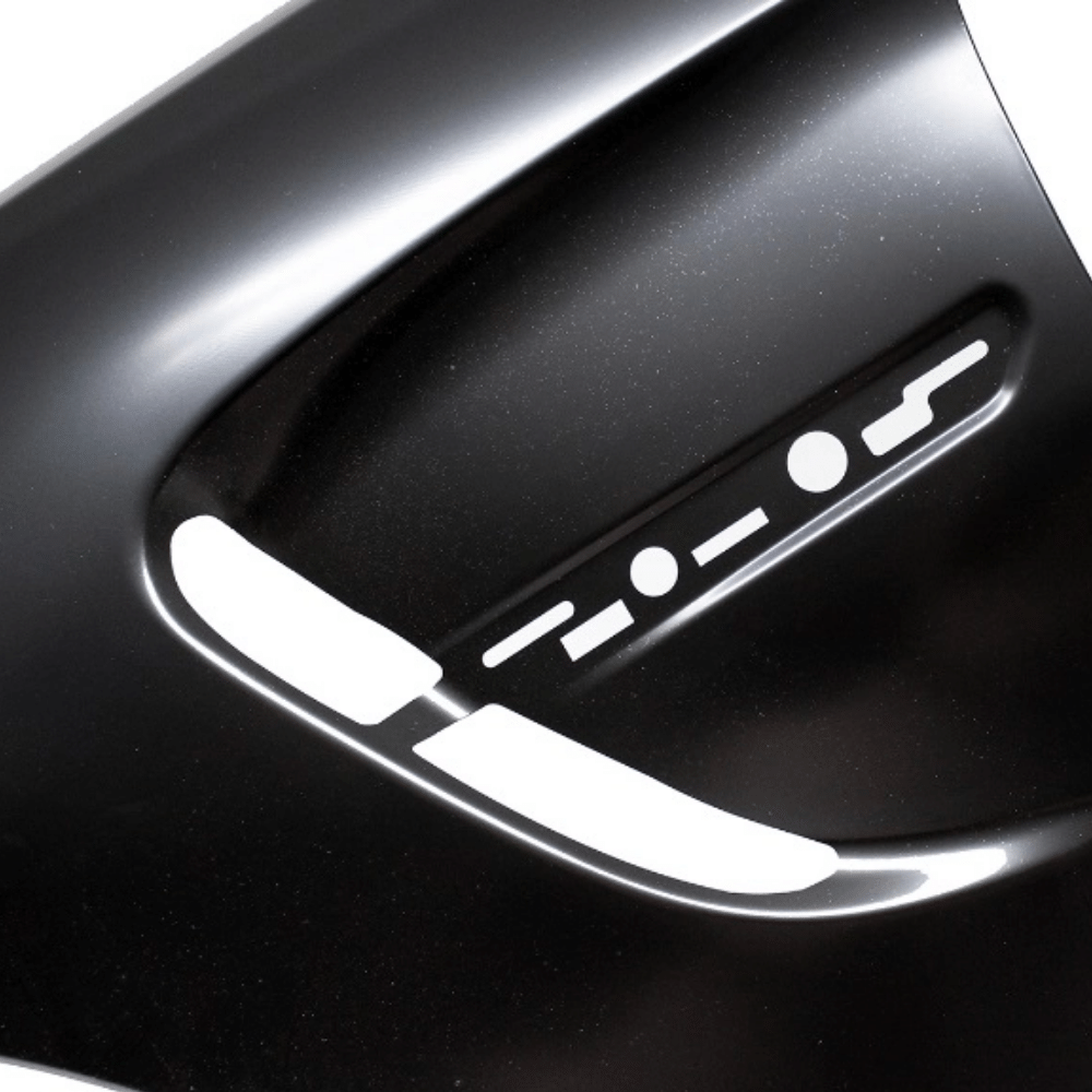 2x fender set + holder high gloss black suitable for BMW F32 F33 F36 also M4 + M year 13-17