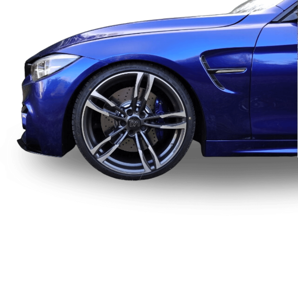 2x fender set + holder high gloss black suitable for BMW F32 F33 F36 also M4 + M year 13-17