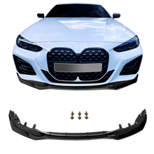 Load image into Gallery viewer, Front spoiler lip bumper Sport Performance black glossy 3-piece, suitable for G22 with ABE suitable for BMW 4 Series G22, 2020-