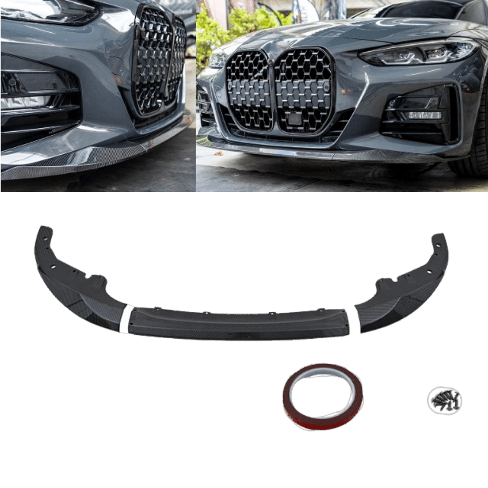 Sport-Performance Frontspoiler Lippe Carbon Glanz passt für BMW 4er G22 G23 G26 mit M-Paket