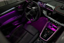 Load image into Gallery viewer, Audi A3 8Y LED Ambientebeleuchtung Set (2021–2024) – 256 Farben, App-Steuerung, 6 Modi, dynamische Effekte