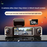 Premium 4-Kanal Dashcam 3K - 560° Rundum-Überwachung mit GPS & WLAN