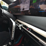 MagSafe-kompatible Handyhalterung mit kabellosem Laden – passend für BMW iX (i20) 2022–2026 mit Curved Display | Mittelkonsole, 15 W
