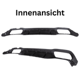SET Heckdiffusor Schwarz Hochglanz - Passend für Mercedes E-Klasse W213 Limousine AMG-Line 2016+
