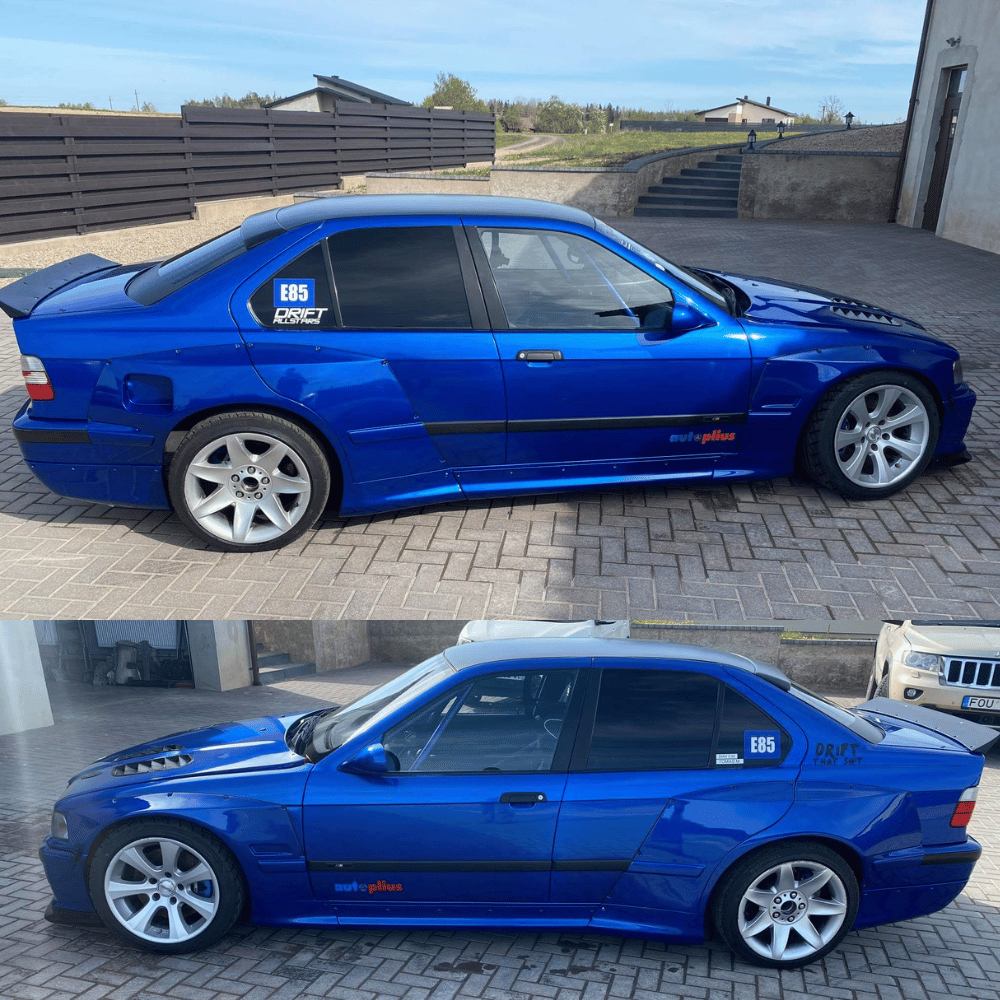 BMW E36 Limousine Wide Body Kit im Pandem-Stil