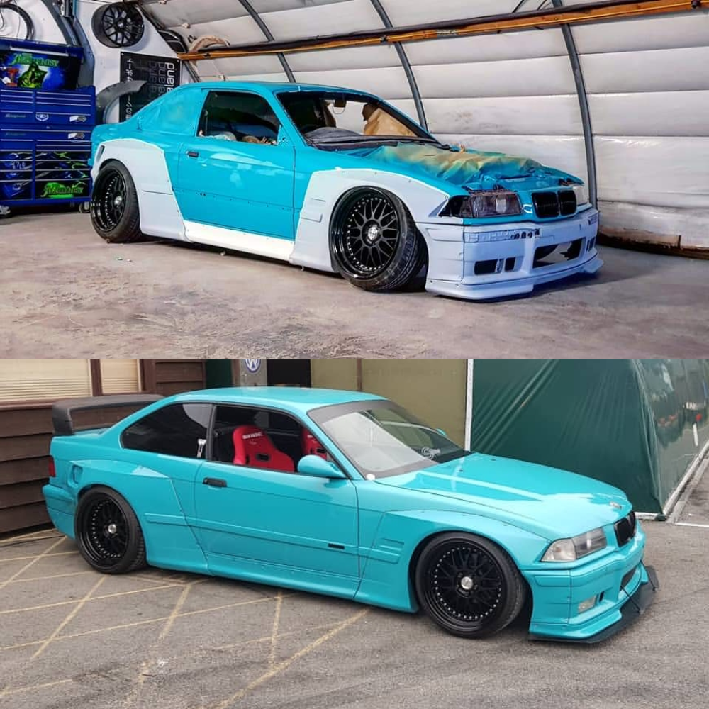 BMW E36 coupe/cabrio pandem style wide body kit