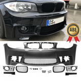 Front Stoßstange + Grill Schwarz passt für BMW 1er E81 E82 E87 E88 nicht M +ABE