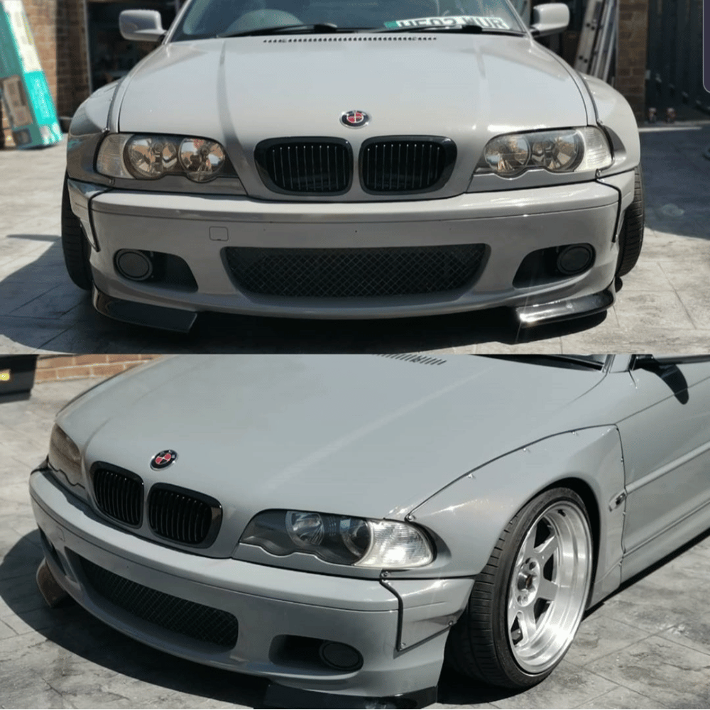 BMW E46 Coupe/Cabrio (Vor-Facelift) Wide Body Kit im Pandem-Stil