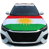 Motorhaubenflagge Kurdistan – kurdische Flagge (Alaya Rengîn) für die Motorhaube | faltenfrei & lackschonend
