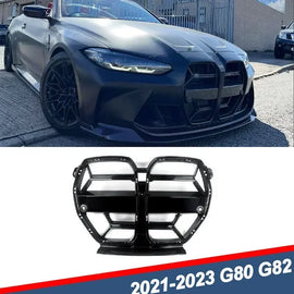 Frontgrill im Motorsport-Design für BMW M3 (G80) & M4 (G82 G83) – Glänzend Schwarz