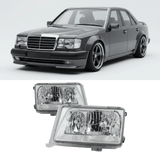 Scheinwerfer Upgrade Klarglas Chrom - Passend für Mercedes E-Klasse W124 1993-1995