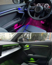 Load image into Gallery viewer, Audi A3 8Y LED Ambientebeleuchtung Set (2021–2024) – 256 Farben, App-Steuerung, 6 Modi, dynamische Effekte