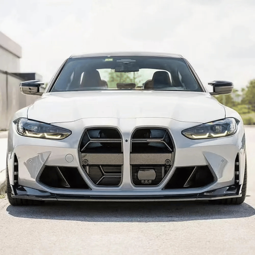 Lufteinlass-Abdeckungen Frontschürze für BMW M3 (G80) & M4 (G82 G83) – Carbon-Optik / Glanz-Schwarz