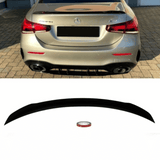 Kofferraumspoiler Heckspoiler Schwarz Matt - Passend für Mercedes A-Klasse W177 Limousine