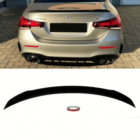 Kofferraumspoiler Heckspoiler Schwarz Matt - Passend für Mercedes A-Klasse W177 Limousine