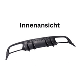 Sport-Heckdiffusor Schwarz glänzend für Mercedes C-Klasse C205 Coupe / A205 Cabrio Facelift AMG-Line (2018-2023)