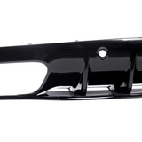 Sport-Heckdiffusor Schwarz glänzend für Mercedes C-Klasse C205 Coupe / A205 Cabrio Facelift AMG-Line (2018-2023)